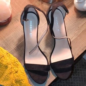 Madden girl strap wedged heels